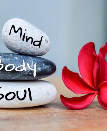 Holistic,Health,Concept,Of,Zen,Stones,With,Deep,Red,Plumeria